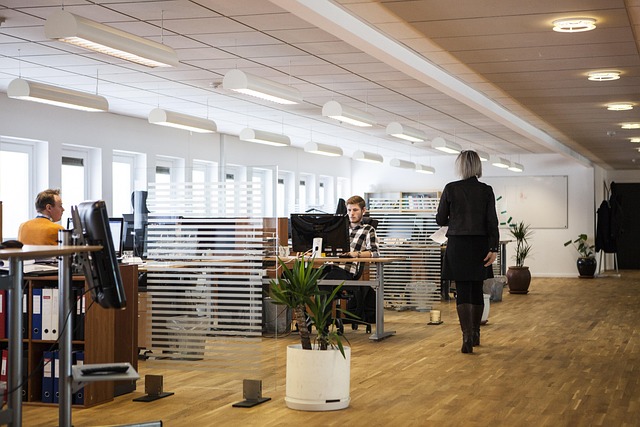 Open space w biurze