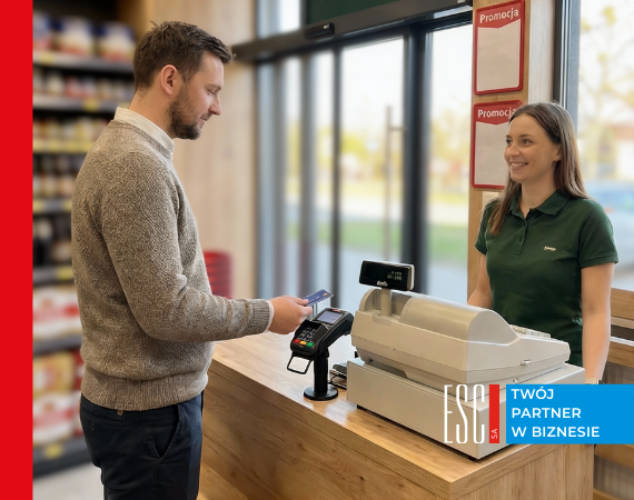 Obraz przedstawi�jacy obs�uga kasy fiskalnej z terminalem-poradnik krok p...