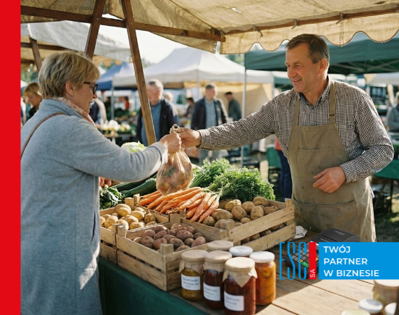 Obraz przedstawi�jacy rolnik a kasa fiskalna-kiedy sprzeda� wymaga ewidencji?