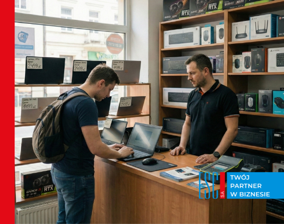 Obraz przedstawi�jacy sprzeda� komputer�w a kasa fiskalna-kiedy jest wymagana?
|...