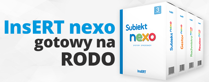 InsERT nexo gotowy na RODO - link do promocji