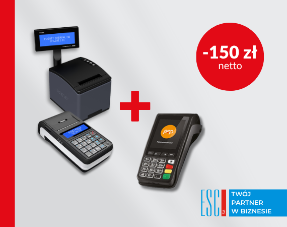 Urzdzenie fiskalne + terminal patniczy – taniej o 150 z!