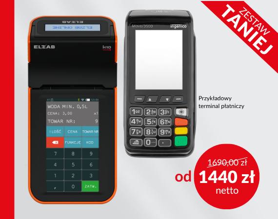 Kasa fiskalna Elzab K10 z terminalem p�atniczym. W zestawie TANIEJ!