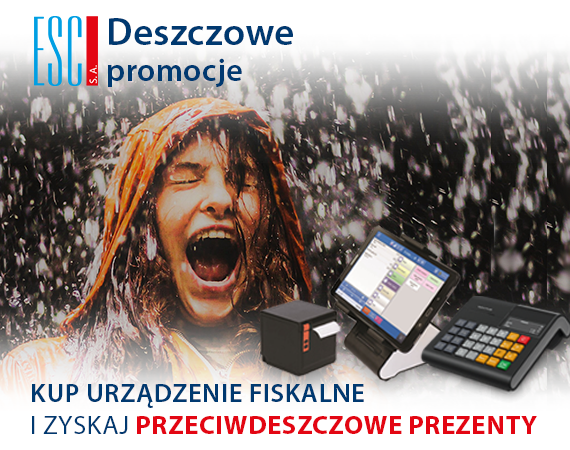 Deszczowe promocje. Kup urządzenie fiskalne i odbierz prezent!