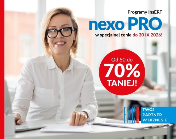 InsERT nexo PRO we wrze�niu od 50% do 70% taniej!
