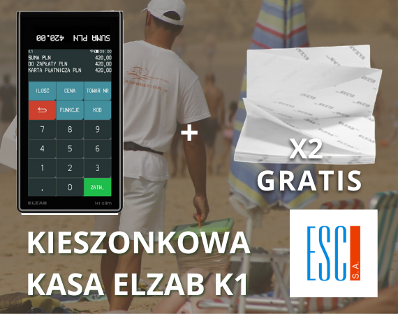 Kieszonkowy rozmiar, duże możliwości. ELZAB K1 + 2 opakowania papieru termicznego GRATIS!