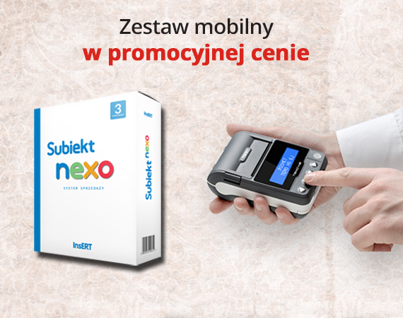 Mobilny zestaw sprzedażowy – Subiekt nexo i drukarka fiskalna Temo online