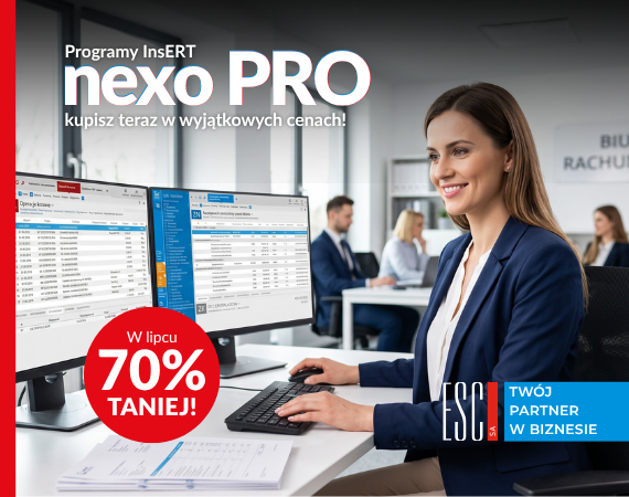 W lipcu programy InsERT nexo PRO do 70% taniej