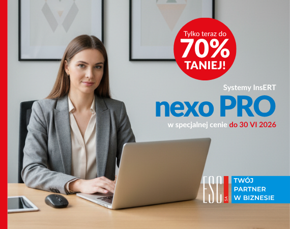 InsERT nexo PRO nawet 70% taniej do 30 VI 2026