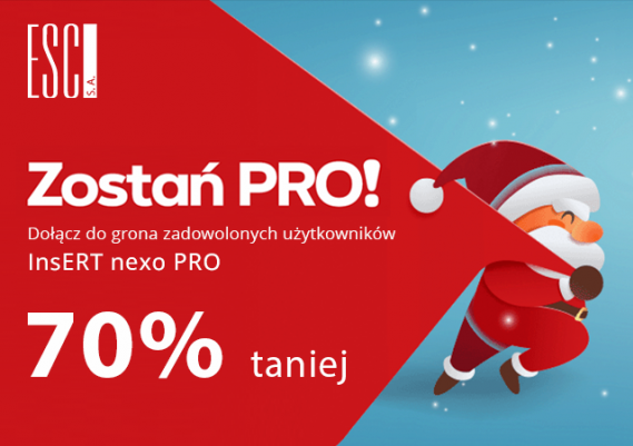 Świątecznie: Insert PRO 70% taniej!