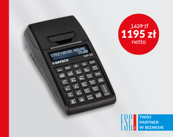 Kasa fiskalna DATECS WP-50 – najtaniej na rynku!