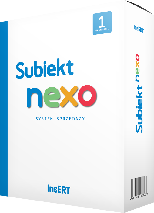 Pudełko, Subiekt NEXO - Program do sprzedaży
