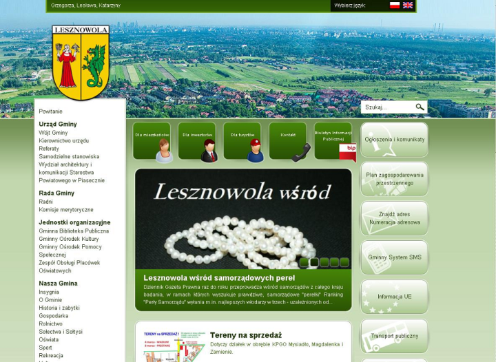 Perły Samorządu 2012 - Gmina Lesznowola