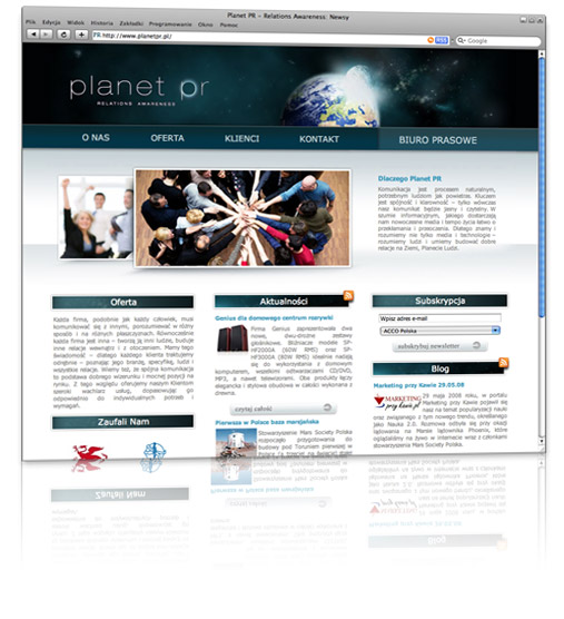 Wdrożenie VelaCMS w Planet PR