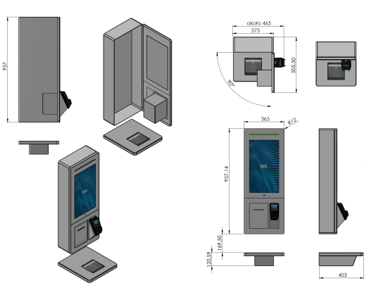 Kiosk samoobsługowy Wave 22'