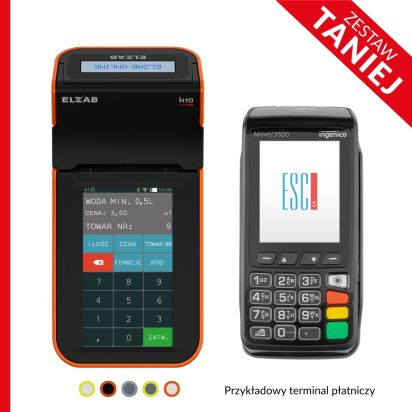 Kasa fiskalna Elzab K10 online + terminal płatniczy