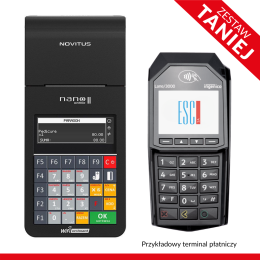Kasa fiskalna Novitus Nano II + terminal płatniczy