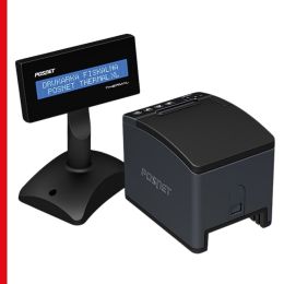 Drukarka fiskalna Posnet Thermal XL2 Online z wyświetlaczem wolnostojącym