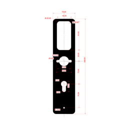 Podkładka dystansowa 72 mm (do SmartLock 404)